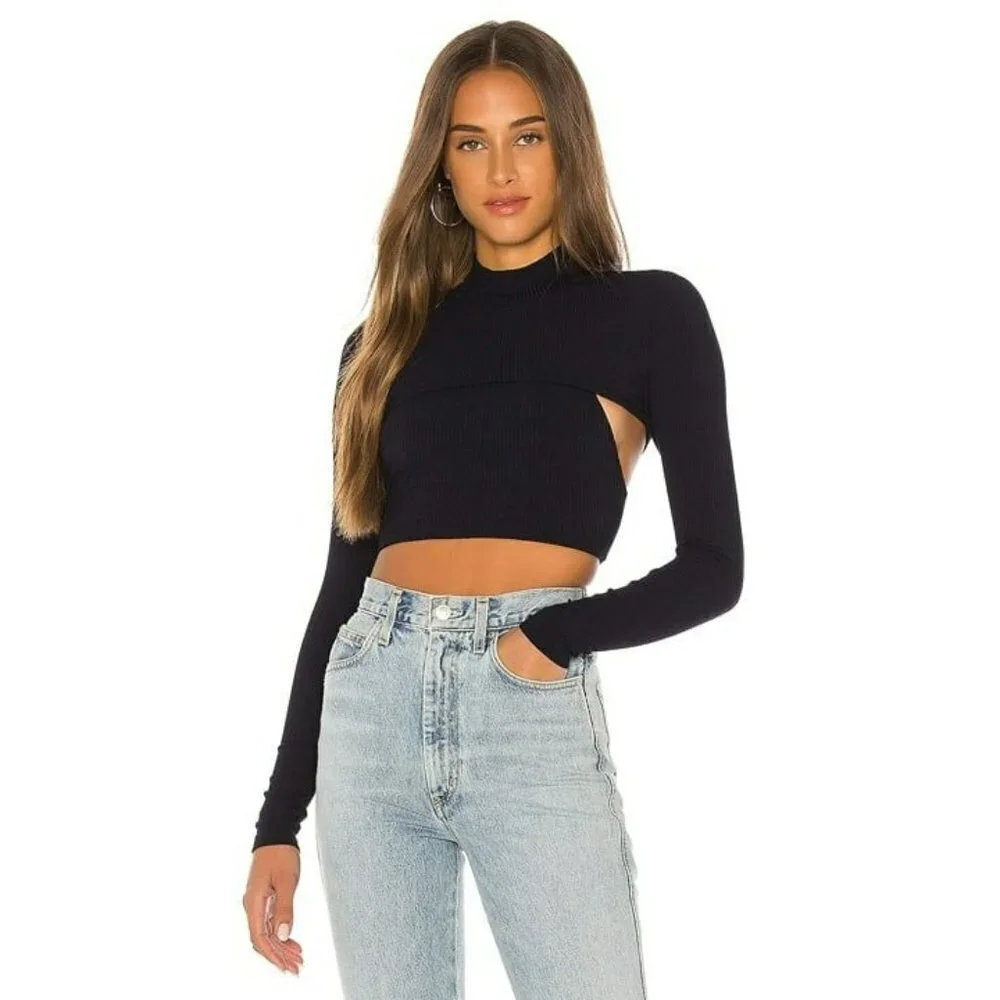 H:ours Bolt Top in Navy